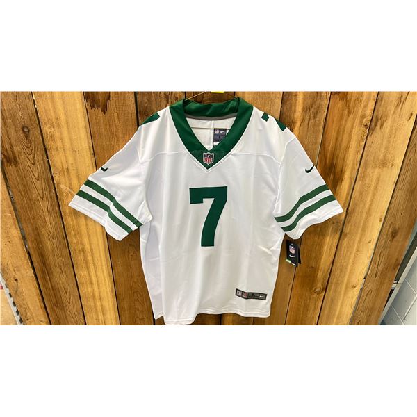 AUTOGRAPHED NIKE NEW YORK JETS JUSTIN FIELDS JERSEY SIZE L