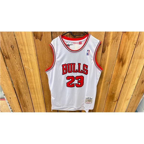 AUTOGRAPHED MITCHELL AND NESS CHICAGO BULLS MICHAEL JORDAN JERSEY SIZE 48 (XL)