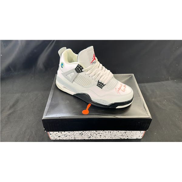 AUTOGRAPHED AIR JORDAN 4 RETRO NRG SIZE 9.5 SHOE BY GIANCARLO ESPOSITO (ONLY ONE SHOE)
