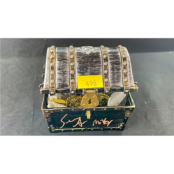 TREASURE CHEST SIGNED BY SEAN ASTIN AS MIKEY FROM THE GOONIES