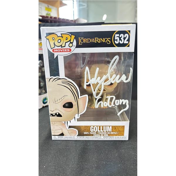 FUNKO POP! MOVIES LORD OF THE RINGS #532 GOLLUM AUTOGRAPHED BY ANDY SERKIS