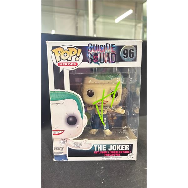 FUNKO POP! HEROES SUICIDE SQUAD #96 THE JOKER AUTOGRAPHED BY JARED LETO