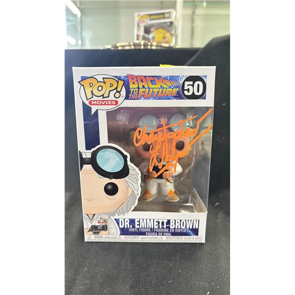 FUNKO POP! MOVIES BACK TO THE FUTURE #50 DR. EMMETT BROWN AUTOGRAPHED BY CHRISTOPHER LLOYD