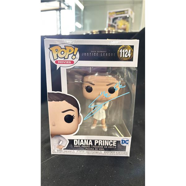 FUNKO POP! MOVIES ZACK SNYDER'S JUSTICE LEAGUE #1124 DIANA PRINCE AUTOGRAPHED BY GAL GADOT