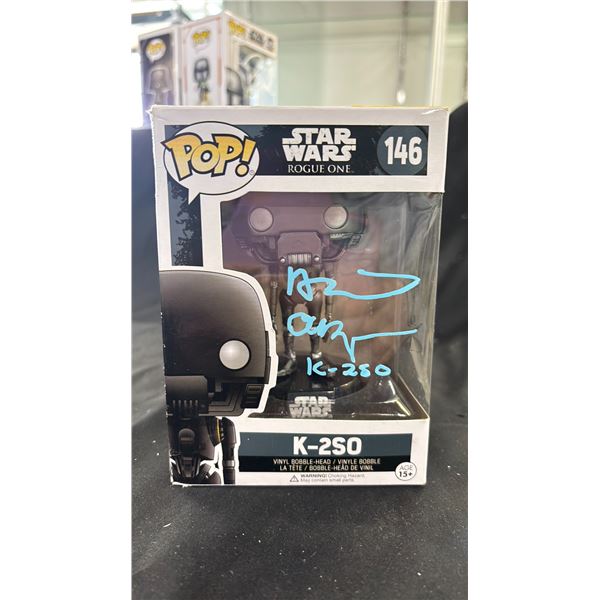 FUNKO POP STAR WARS ROGUE ONE #146 K-250 AUTOGRAPHED BY ALAN TUDYK