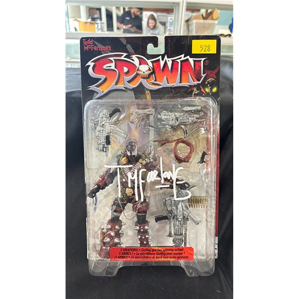SPAWN SPAWN IV ACTION FIGURE AUTOGRAPHED BY TODD MCFARLANE