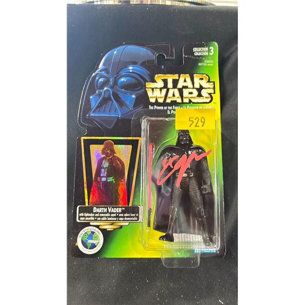 STAR WARS DARTH VADER FIGURE AUTOGRAPHED BY HAYDEN CHRISTIANSEN