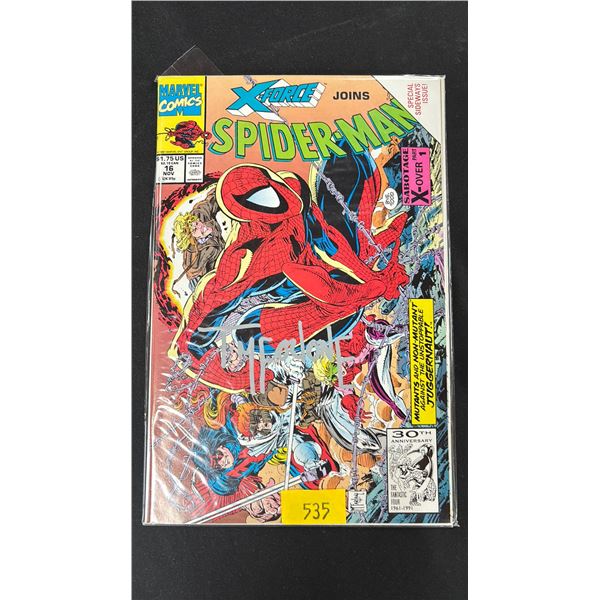 MARVEL X-FORCE JOINS SPIDER-MAN #16 COMIC BOOK AUTOGRAPHED BY TODD MCFARLANE
