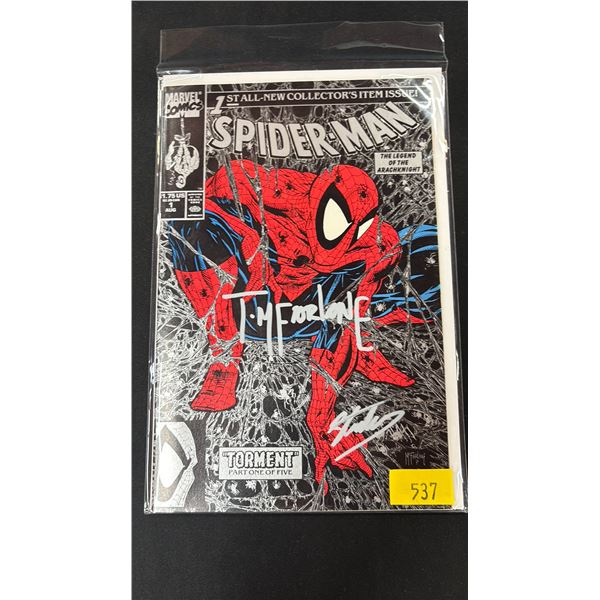 MARVEL SPIDER-MAN #1 TORMENT COMIC BOOK AUTOGRAPHED BY TODD MCFARLANE & STAN LEE