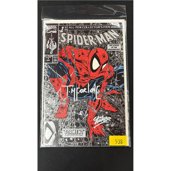 MARVEL SPIDER-MAN #1 TORMENT COMIC BOOK AUTOGRAPHED BY TODD MCFARLANE & STAN LEE