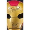 Image 2 : IRON MAN MASK AUTOGRAPHED BY ROBERT DOWNEY JR. & TOM HOLLAND