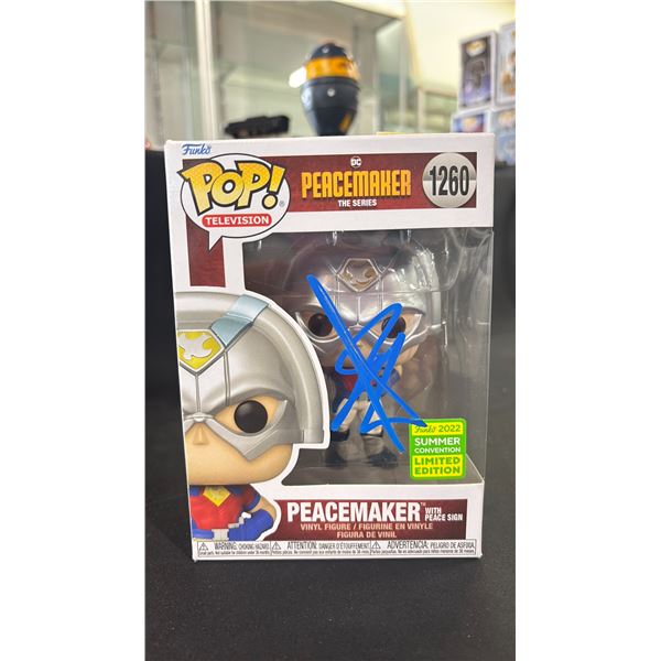 FUNKO POP! TELEVISION PEACEMAKER THE SERIES #1260 PEACEMAKER AUTOGRAPHED BY JOHN CENA