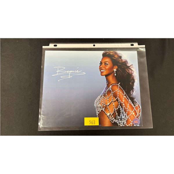 AUTOGRAPHED BEYONCE PHOTO 8" X 10"
