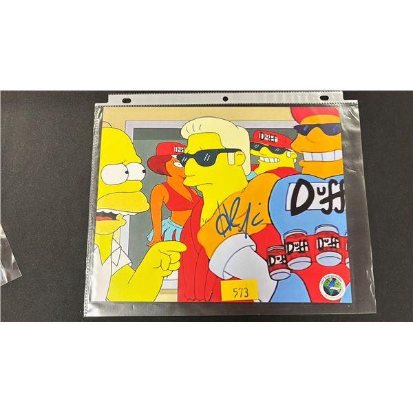 AUTOGRAPHED THE SIMPSONS PRINT 8  X 10 