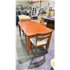 Image 2 : CHERRY LOOK 59"W X 35.5"D X 30"H DINING TABLE WITH 3 DINING CHAIRS