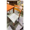 Image 3 : CHERRY LOOK 59"W X 35.5"D X 30"H DINING TABLE WITH 3 DINING CHAIRS