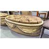 Image 2 : ORNATE FLORAL MOTIF STORAGE BENCH/OTTOMAN