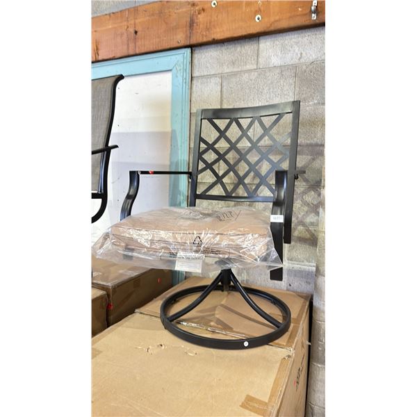 LEMON TREE CHA-SWI-224A-B SWIVEL PATIO DINING ARMCHAIR *IN BOX*