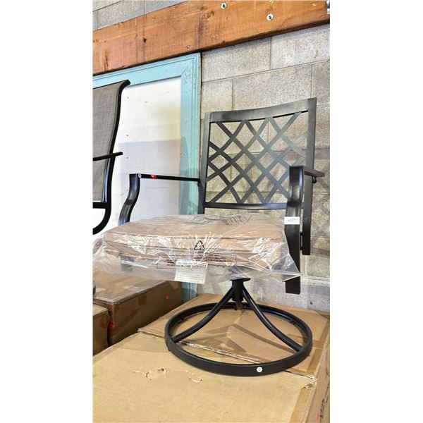 LEMON TREE CHA-SWI-224A-B SWIVEL PATIO DINING ARMCHAIR *DISPLAY MODEL*