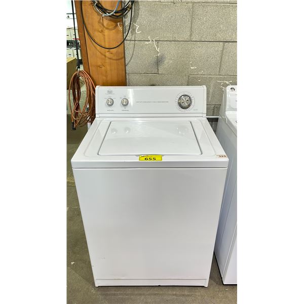 ROPER WHITE RTW4300SQ0 27 W CLOTHES WASHER