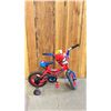Image 1 : HUFFY SPIDER-MAN LIGHT-UP KIDS BIKE WITH TRAINING WHEELS