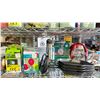 Image 3 : FOUR 10" SKILLET PANS, EXPANDABLE HOSE, GARDEN DECOR ITEMS, SCISSOR CADDIES & MORE