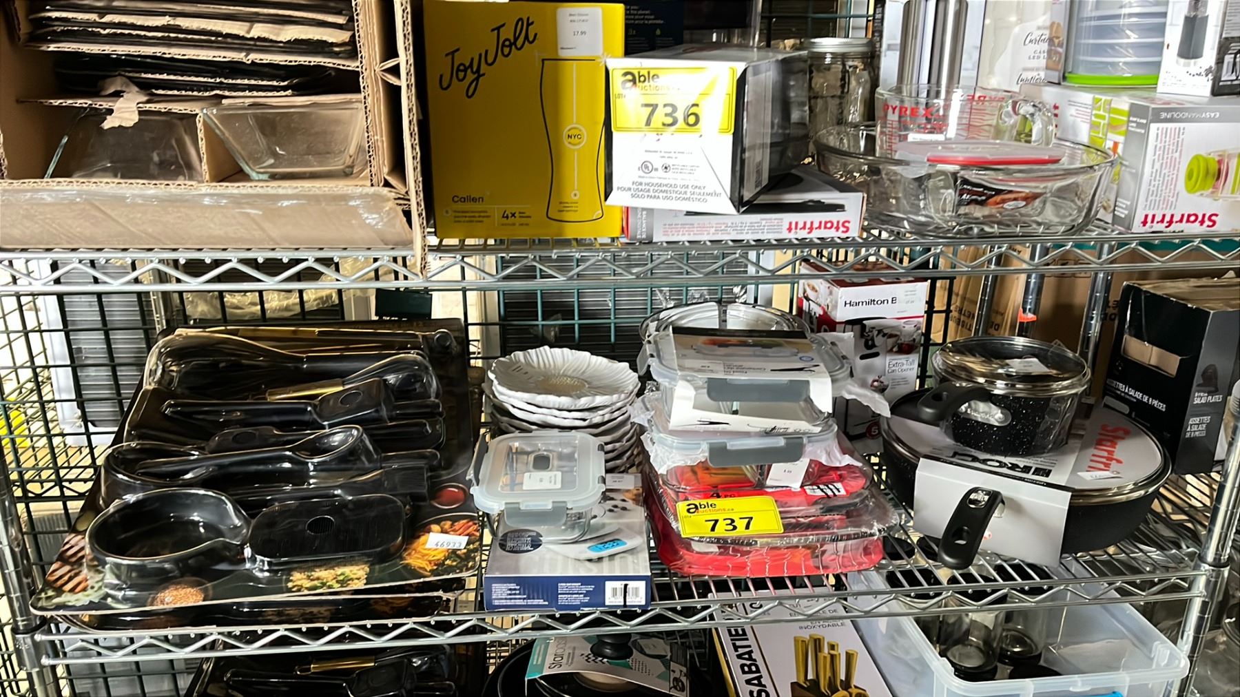 SHELF OF ASSORTED KITCHENWARE - Able Auctions