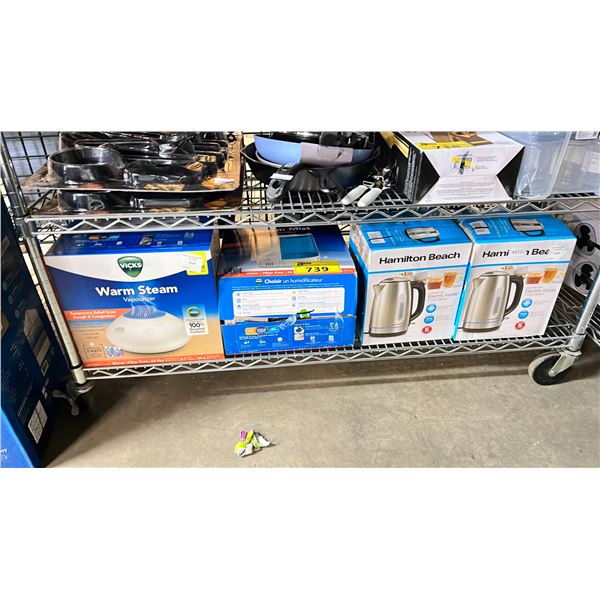 VICKS HUMIDIFIERS & STAINLESS STEEL KETTLES
