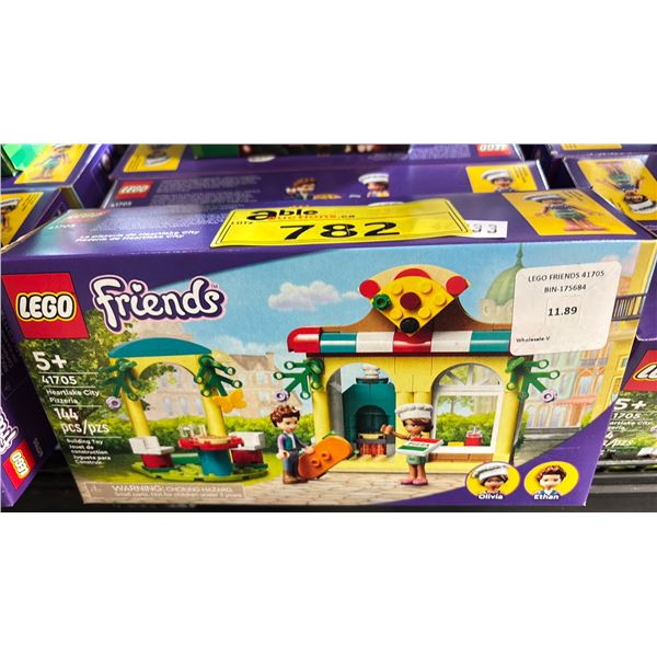 6 LEGO FRIENDS HEARTLAKE CITY PIZZERIA 41705 BUILDING TOYS & LEGO GINGERBREAD ORNAMENTS 40462
