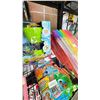 Image 3 : SHELF OF ASSORTED TOYS INCLUDING; BUBBLE WANDS, NERF WATER PODS, PUNIRUNES DIGITAL PETS & MORE