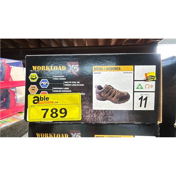WORKLOAD COMFORT X5 STEEL TOE MENS SHOES SIZE 11