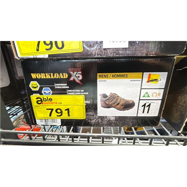 WORKLOAD COMFORT X5 STEEL TOE MENS SHOES SIZE 11