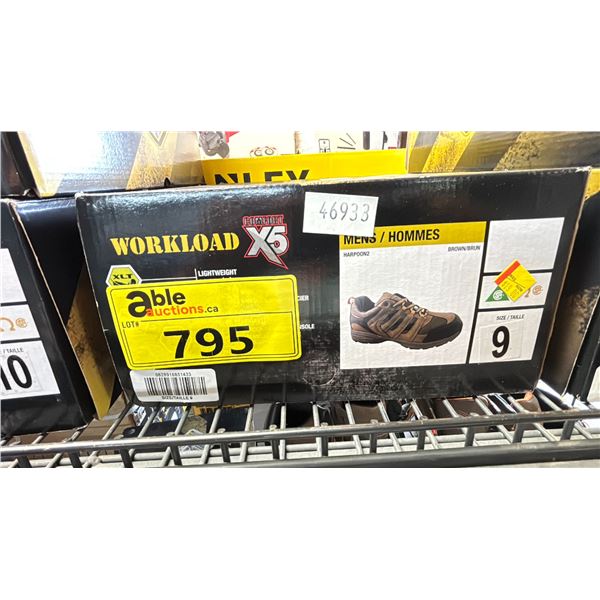 WORKLOAD COMFORT X5 STEEL TOE MENS SHOES SIZE 9