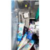 Image 2 : BIN OF ASSORTED ITEMS INCLUDING; SCISSORS, BRAUN TRIMMER, WAHL HAIR CUTTING KIT & MORE