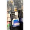 Image 3 : BIN OF ASSORTED ITEMS INCLUDING; HANDBAGS, MAKEUP, LED LAMPS & MORE