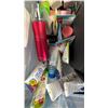 Image 4 : BIN OF ASSORTED ITEMS INCLUDING; HANDBAGS, MAKEUP, LED LAMPS & MORE