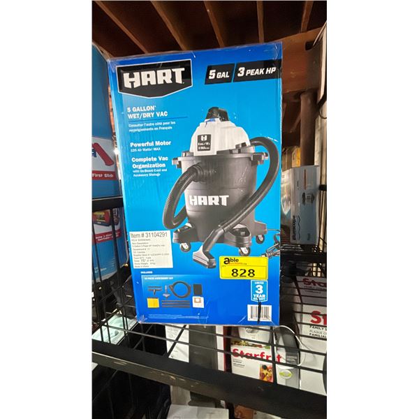 HART 5 GALLON WET/DRY VACUUM