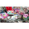 Image 1 : SHELF OF ASSORTED TOYS INCLUDING; MY SWEET BABY DOLL, GO GLAM NAIL STUDIO, BARBIE CASH REGISTER &