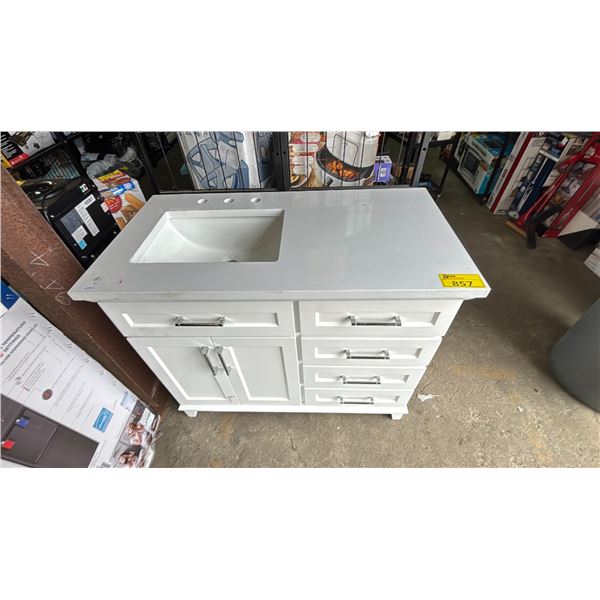 BATHROOM VANITY 42" X 22" X 35"