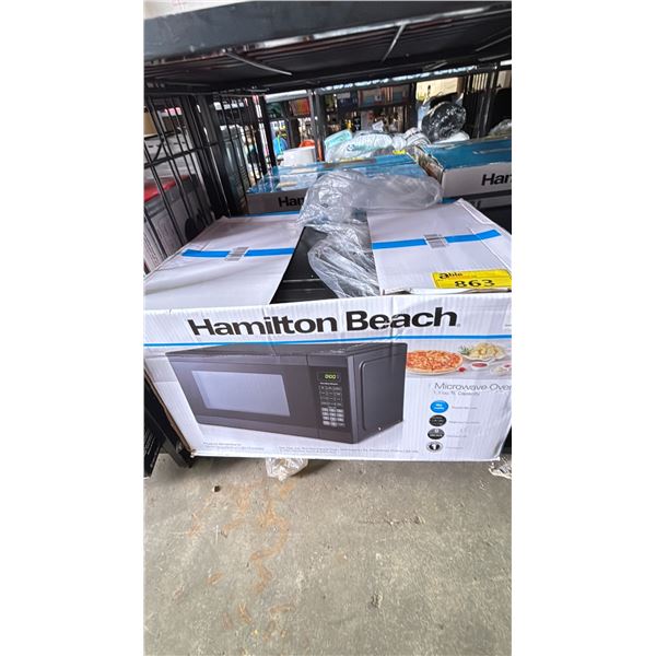 HAMILTON BEACH 1.1 CU. FT. MICROWAVE OVEN