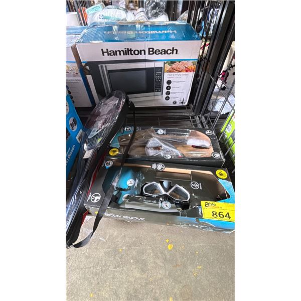 2 BODY GLOVE SNORKELING SETS & ATOMIC TENNIS COMBO