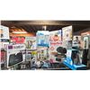 Image 1 : SHELF OF ASSORTED ITEMS INCLUDING; SALTON PORTABLE INDUCTION COOKTOP, STARFRIT 7-IN-1 INDOOR AIR