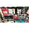 Image 1 : SHELF OF ASSORTED ITEMS INCLUDING; MICROWAVE OVEN, GOURMIA AIR FRYER OVEN, LOW-CARB RICE COOKER &