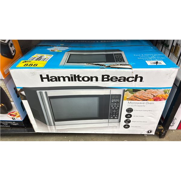 HAMILTON BEACH 1.1 CU. FT. MICROWAVE OVEN
