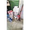 Image 1 : ASSORTED ITEMS INCLUDING; HYPER TOUGH METAL STORAGE RACK, BISSELL POWERFRESH DELUXE VACUUM, COFFEE