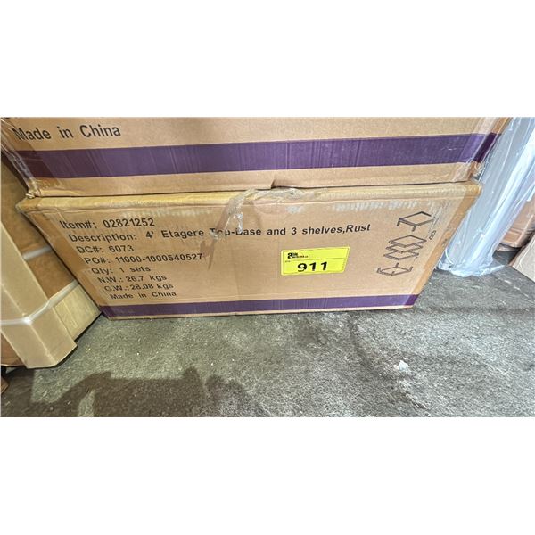 4' PORTABLE SHELVING UNIT