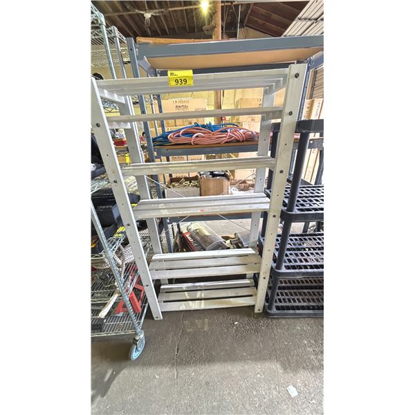 6 SHELF WOOD SHELVING UNIT 36" X 16" X 63"