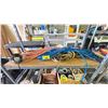 Image 1 : SHELF OF ASSORTED HEAVY DUTY HIGH GAUGE EXTENSION CORDS