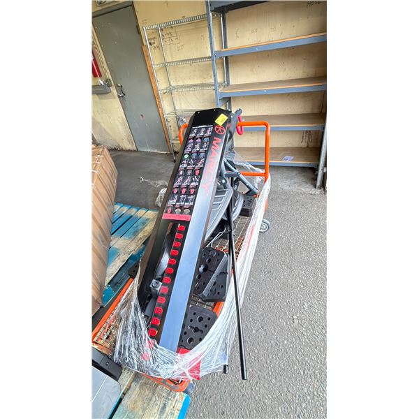 MARCY HOME GYM (MAY BE MISSING PARTS & PIECES, CART NOT INCLUDED)