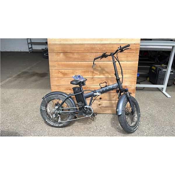 GEN3 ASSISTED FOLDING E-BIKE WITH BATTERY & CHARGER (NO KEY, UNKNOWN WORKING CONDITION)